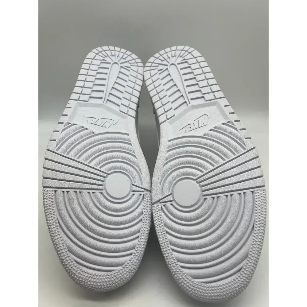 Nike Air Jordan 1 Mid Triple White 554724-129 Men's Shoe 14 NEW